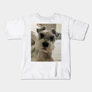 Silly Funny Schnauzer Kids T-Shirt